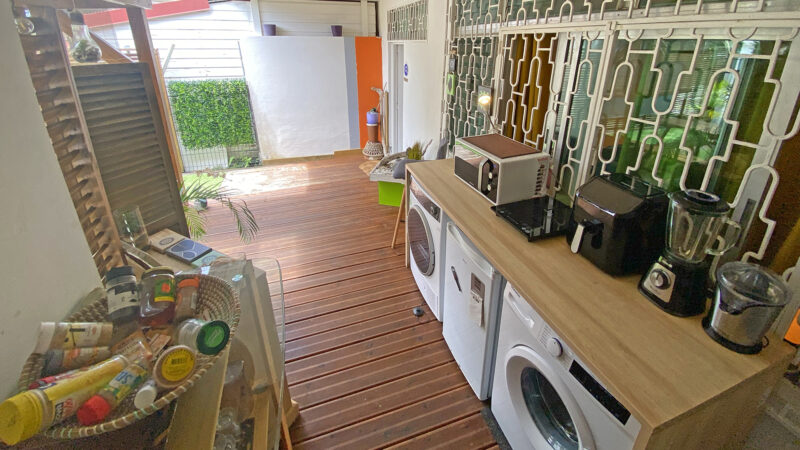 Cuisine extérieure sur deck