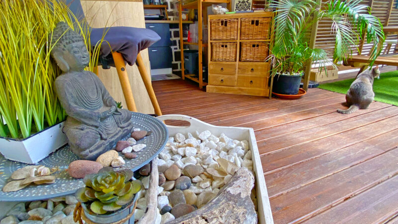 Coin extérieur zen